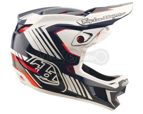 Вело шлем TLD D4 POLYACRYLITE HELMET QUALIFER [BLUE/WHITE] XL