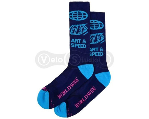 Вело носки TLD Mens Performance Socks; Worldwide [Midnight] SM/MD