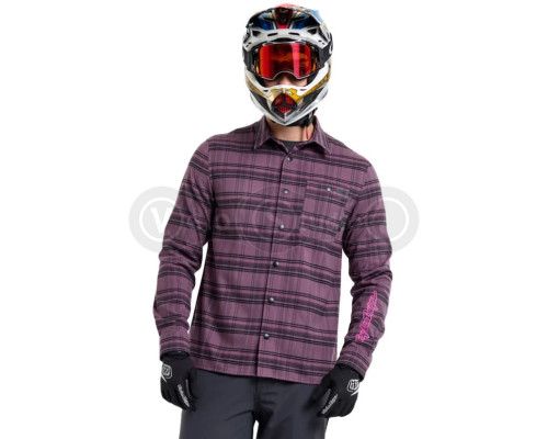 Рубашка TLD Grind Flannel Yd Plaid [Deep Purp] LG