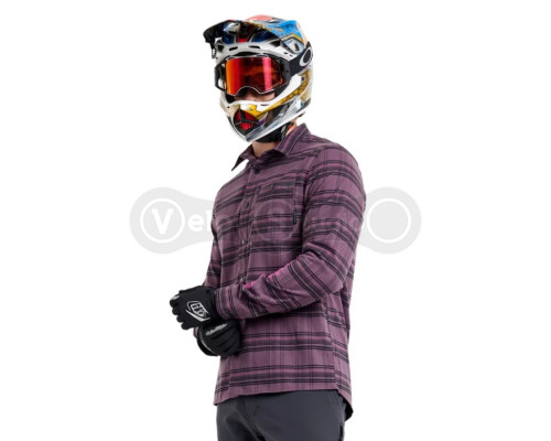 Рубашка TLD Grind Flannel Yd Plaid [Deep Purp] LG