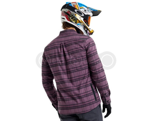Рубашка TLD Grind Flannel Yd Plaid [Deep Purp] LG