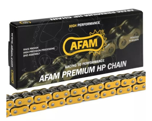 Ланцюг AFAM MX Chain - 428 [Gold], 428-140L / No Seal