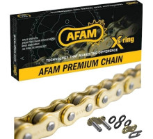 Ланцюг AFAM XSM Chain - 520 [Gold], 520-120L / Slim Seal Ring