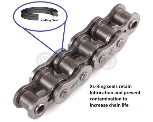 Ланцюг AFAM XRR Chain - 525 [Steel], 525-120L / Seal Ring