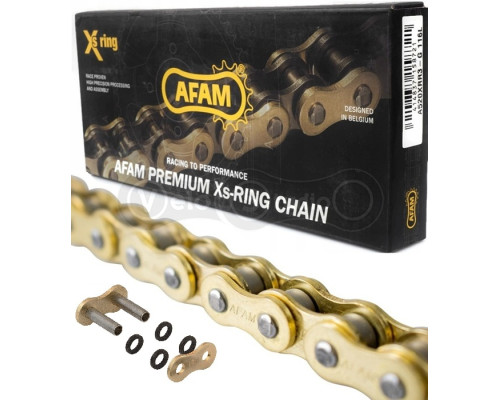Цепь AFAM XSR2 Chain - 525 [Gold], 525-112L / Seal Ring