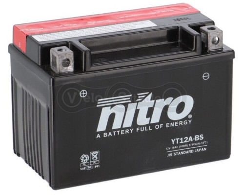 Аккумулятор NITRO AGM Open Battery 12V [10 Ah], CCA 175(A)