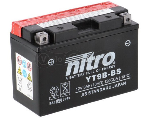 Аккумулятор NITRO AGM Open Battery 12V [8 Ah], CCA 120(A)