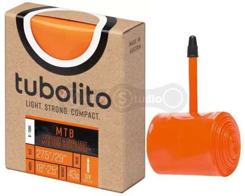 Вело камера Tubolito TPU 27,5/29x1.80-2.50 S-TUBO-MTB, SV42 оранжевая