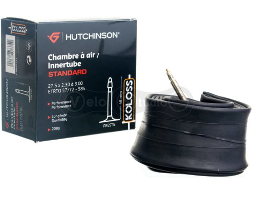 Вело камера HUTCHINSON 27,5X2,30/3,00 FV 48 MM STD KOLOSS / STANDARD