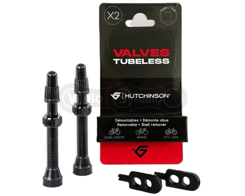 Ниппели HUTCHINSON KIT 2 VALVES 60 MM+1 DEM OBUS для бескамерных покрышек