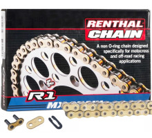 Ланцюг Renthal R1 Chain - 520 [Gold], 520-118L / No Seal