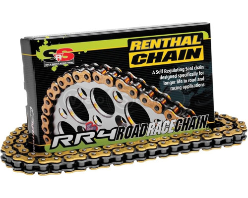 Цепь Renthal RR4 SRS Roadrace Chain - 520 [Gold], 520-120L / Slim Seal Ring