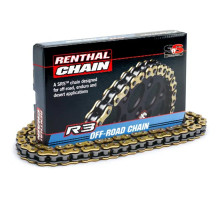 Цепь Renthal R3-3 Off-Road SRS Chain - 520 [Gold], 520-118L / Seal Ring