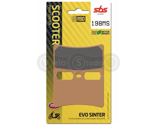 Тормозные колодки SBS 198MS Maxi Sinter Brake Pads, Sinter