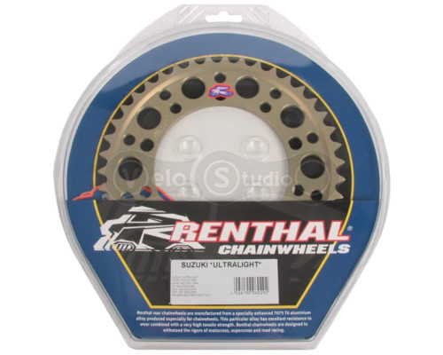 Задняя звезда Renthal 525 Hard Anodised Chainwheel 210U - Yamaha [AluGold], 45z