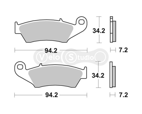 Колодки гальмівні Renthal RC-1 BP-100 Works Brake Pads, Sintered