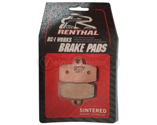 Колодки гальмівні Renthal RC-1 BP-117 Works Brake Pads, Sintered