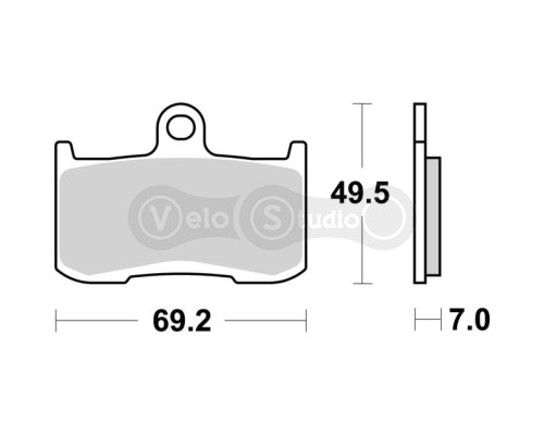 Тормозные колодки Renthal RC-1 BP-514-HHP Front Brake Pads, Sintered