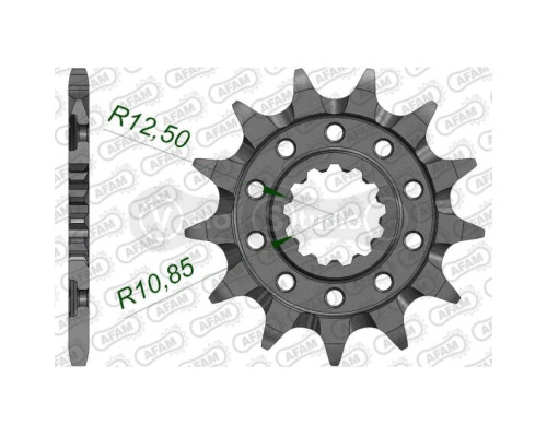 Передняя звезда AFAM 520 Grooved Sprocket 27502 - Kawasaki, 13z