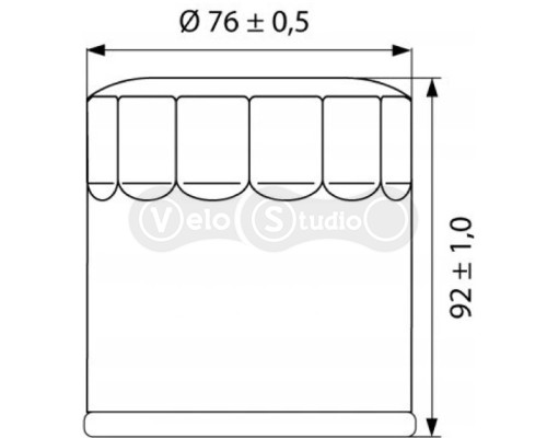Фільтр масляний ISON 170B Canister Oil Filter [Black], Spin-On