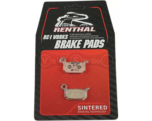 Тормозные колодки Renthal RC-1 BP-113 Works Brake Pads, Sintered