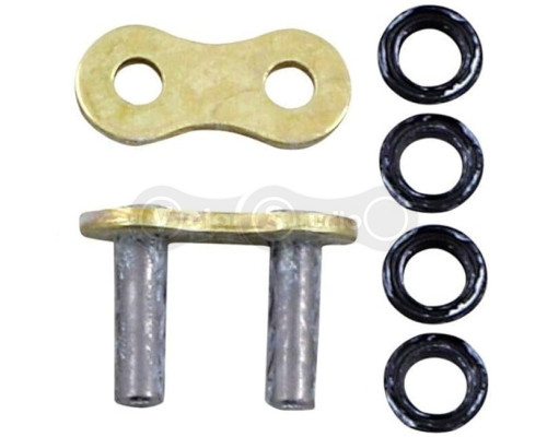 Замок цепи мотоцикла Renthal R4 Rivert Link - 520 [Gold], 520 / Seal Ring
