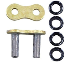 Замок цепи мотоцикла Renthal R4 Rivert Link - 525 [Gold], 525 / Seal Ring