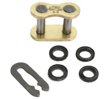 Замок ланцюга мотоцикла Renthal R3-3 Spring Link - 520 [Gold], 520 / Seal Ring