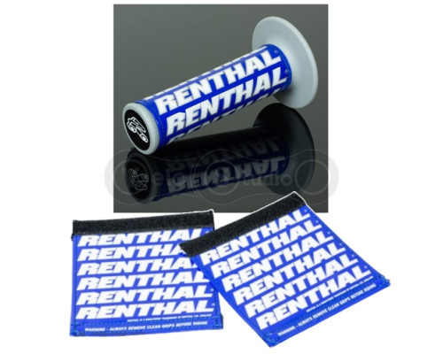 Чехлы на грипсы Renthal Clean Grip Covers G253 [Blue], One Size