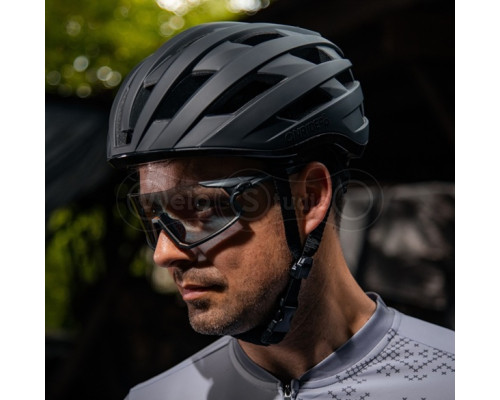 Вело шолом ONRIDE Stream глянсовий сіро-чорний L (58-61 см)