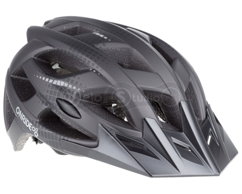 Вело шолом ONRIDE Route матовий сіро-чорний L (58-61 см)