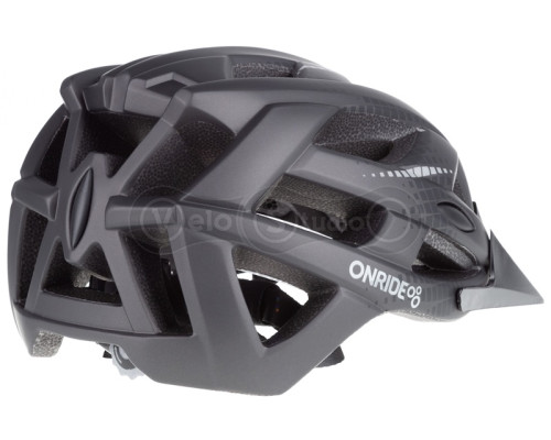 Вело шолом ONRIDE Route матовий сіро-чорний L (58-61 см)