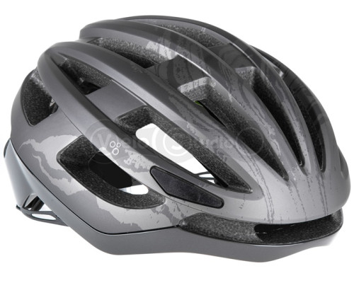 Велошлем ONRIDE Focus чорний/сірий M (55-58 см) Cool Max подушечки