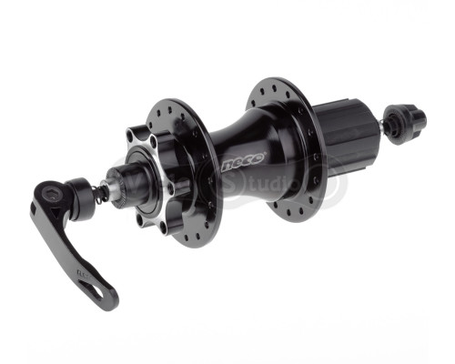 Задня втулка NECO MS03RDQ4, 32 спиці, під диск, під касету, чорна