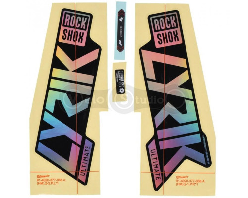 Набір наліпок для вилки RockShox Lyrik Ultimate 27.5/29 Rainbow