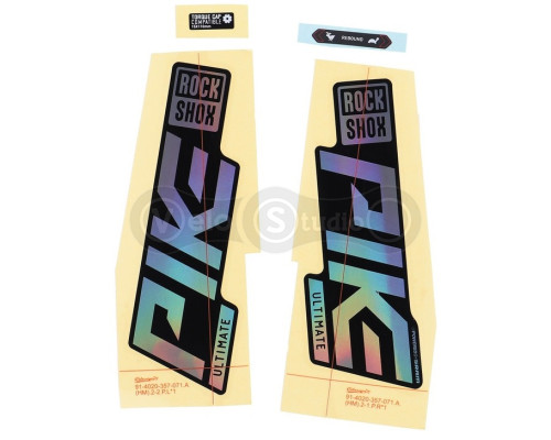 Наклейки на вилку RockShox Pike Ultimate (2021+) 27/29 Gloss Rainbow