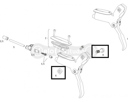 Болт гальмівної ручки для гальма Sram Level, DB1 (A1)