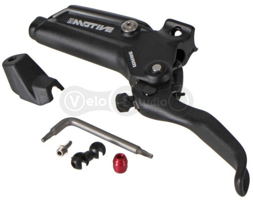 Ручка гальма SRAM MOTIVE SILVER A2 - PARALLEL HOSE EXIT ANGLE GLOSS BLACK ANO