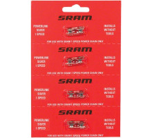 Замок цепи SRAM PC1 PowerLock 1-Speed Silver (4 pcs)