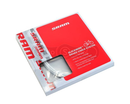 Набор рубашки и троса тормоза SRAM SLICKWIRE PRO 5mm Road/MTB Brake White