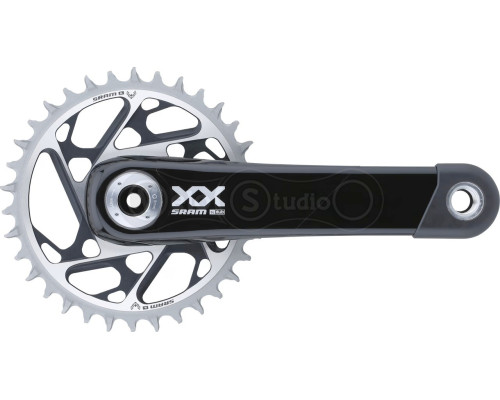 Шатуны SRAM XX SL Eagle Q174 CL55 DUB 175mm Black 34t T-Type