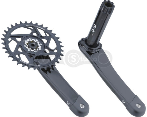 Шатуны SRAM XX SL Eagle Q174 CL55 DUB 175mm Black 34t T-Type