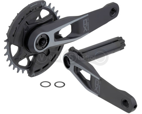 Шатуны SRAM X0 Eagle V2 Q174 CL55 DUB MTB Wide 165mm Black 2-guards 32t T-Type
