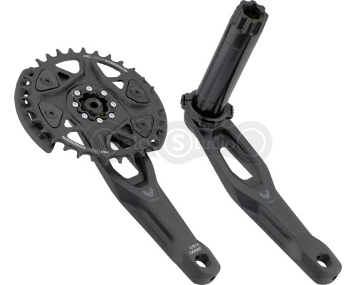 Шатуны SRAM X0 Eagle V2 Q174 CL55 DUB MTB Wide 170mm Black 2-guards 32t T-Type