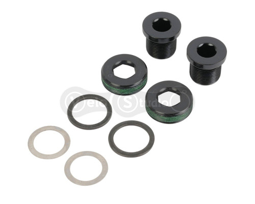 Болт шатунів SRAM KIT M15/M22 ALUMINIUM SELF-EXTRACTING ISIS BLACK QTY 2