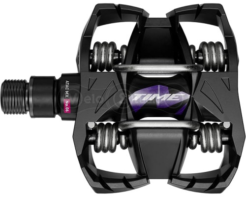 Педали контактные TIME MX 6 BLACK PURPLE B1