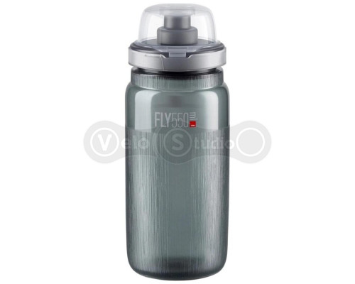 Фляга ELITE FLY MTB TEX димчаста з ковпачком 550 мл