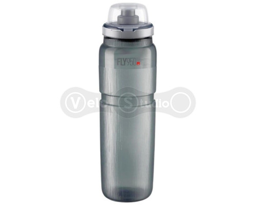 Фляга ELITE FLY MTB TEX димчаста з ковпачком 950 мл