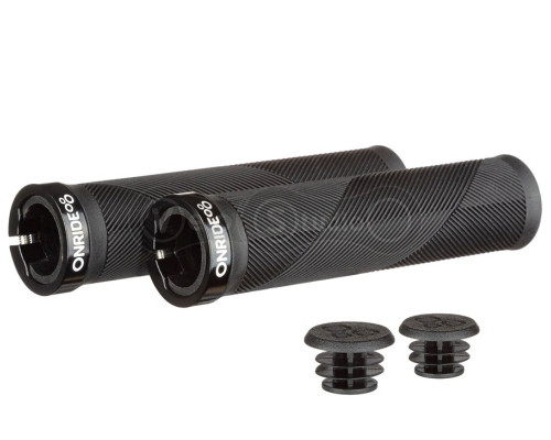 Грипсы ONRIDE Angle, один замок, 130 мм, черные