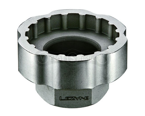 Съемник каретки LEZYNE EXTERNAL BOTTOM BRACKET SOCKET 3/8 SOCKET, 16 NOTCH, 44MM, FOR SHIMANO